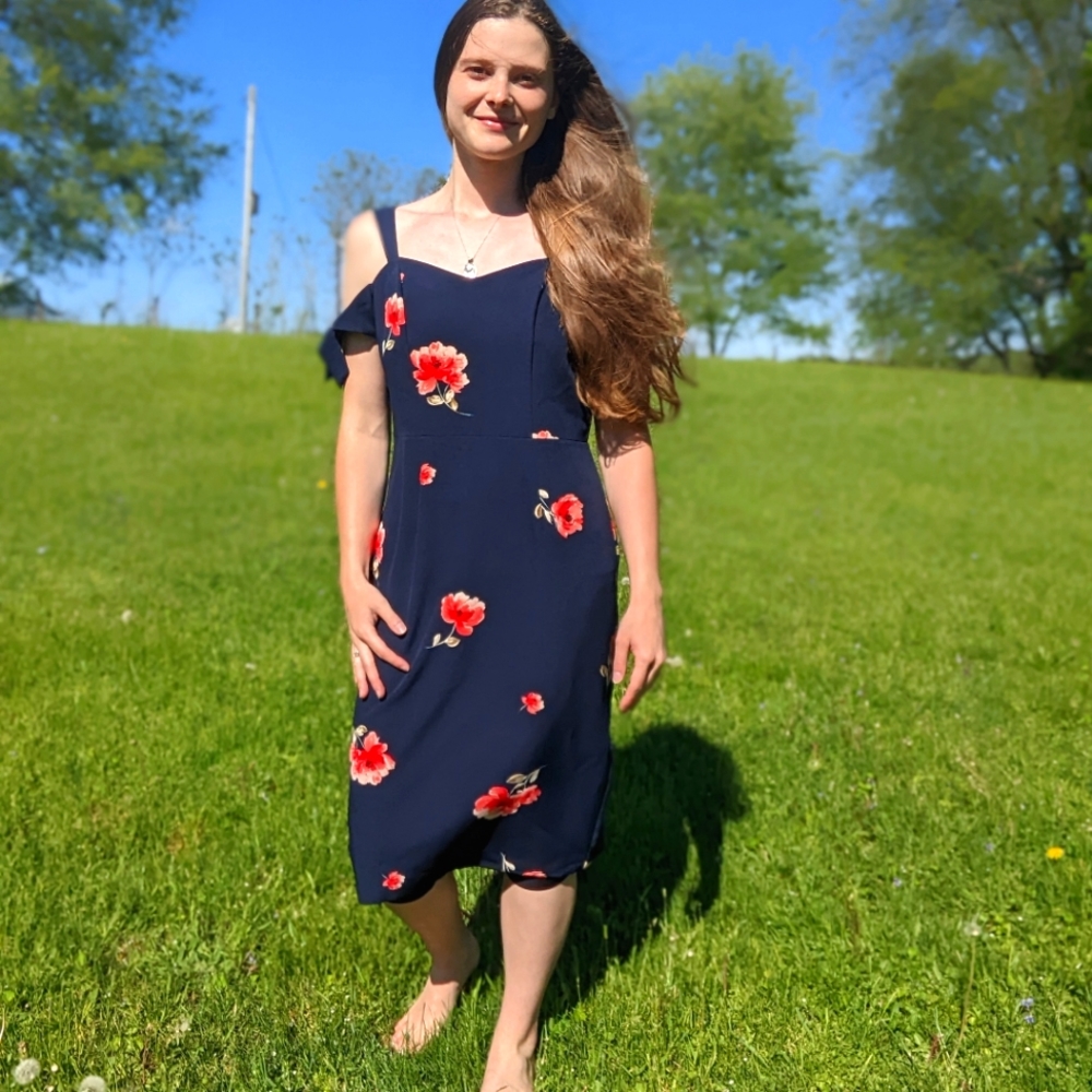Dressbarn (off the shoulder floral) Dress
